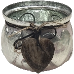 WindLicht Vitreous, Glas, 16x16x13 cm