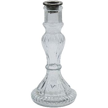 KerzenHalter Verrerie, klar, Glas, 9x9x20 cm