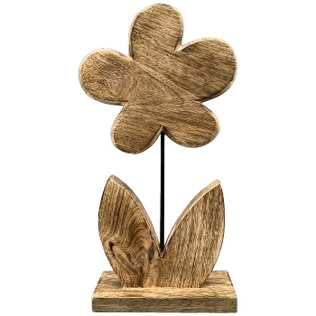 Blume Dost, natur, Holz, 20x6x37 cm