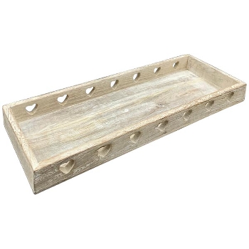 Tablett Dost, Holz, 34x12x4 cm