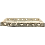 Tablett Dost, Holz, 40x15x4 cm