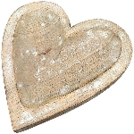 HerzTablett Dost, Holz, 20x20x2 cm