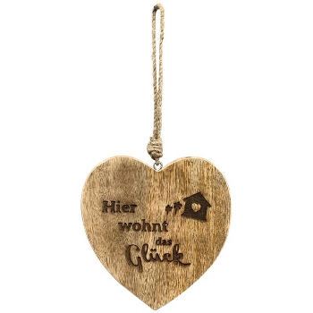 HerzHänger Dost, Holz, 15x1,5x16 cm