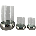 WindLicht SuArt, Glas/Edelstahl, 13x13x17 cm