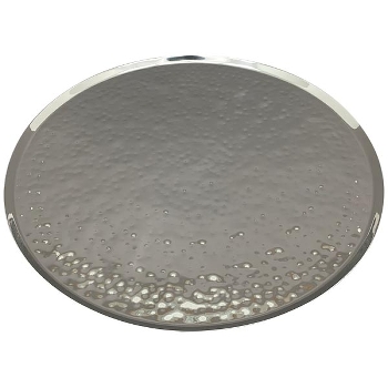 Tablett SuArt, silber, Edelstahl, 25x25x1 cm