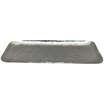 Tablett SuArt, silber, Edelstahl, 35x13x1,5 cm