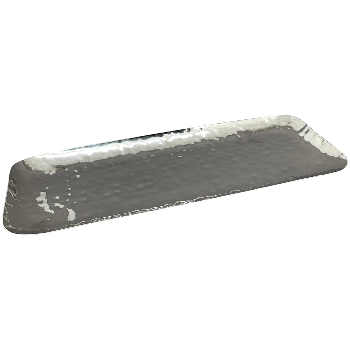 Tablett SuArt, silber, Edelstahl, 51x16x2 cm