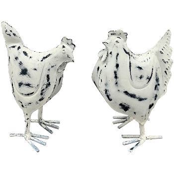 Huhn Kanu, Metall, 17x10x21 cm