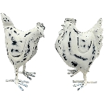 Huhn Kanu, Metall, 17x10x21 cm