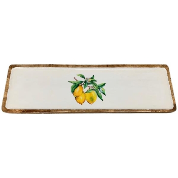 Tablett Citron, Holz, 50x15x2 cm