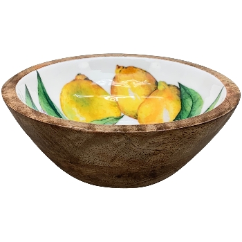 Schale Citron, Holz, 18x18x7 cm