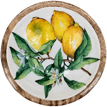 Schale Citron, Holz, 25x25x10 cm