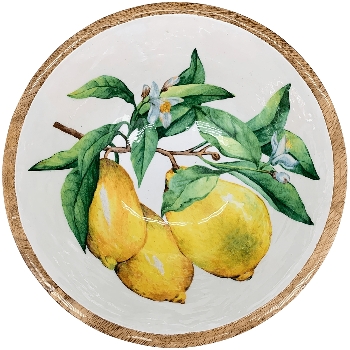 Tablett Citron, Holz, 25x25x1,5 cm