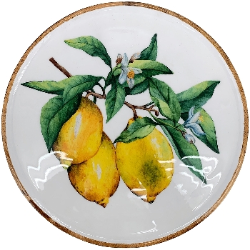 Tablett Citron, Holz, 30x30x1,5 cm