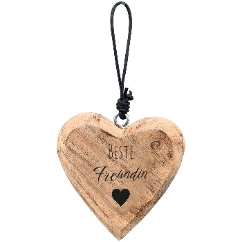 HerzHänger Dost, natur, Holz, 7x1,5x7 cm