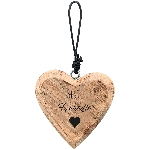 HerzHänger Dost, natur, Holz, 7x1,5x7 cm
