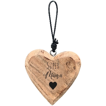 HerzHänger Dost, natur, Holz, 7x1,5x7 cm