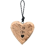 HerzHänger Dost, natur, Holz, 7x1,5x7 cm