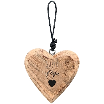 HerzHänger Dost, natur, Holz, 7x1,5x7 cm