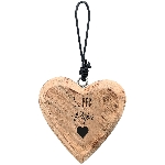 HerzHänger Dost, natur, Holz, 7x1,5x7 cm