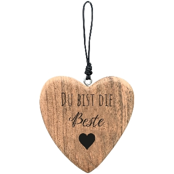 HerzHänger Dost, natur, Holz, 10x1,5x10 cm