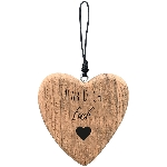 HerzHänger Dost, natur, Holz, 10x1,5x10 cm