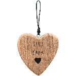 HerzHänger Dost, natur, Holz, 10x1,5x10 cm