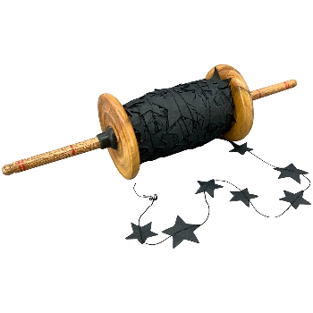 Girlande Stern PaperART, schwarz, Papier, 25 m