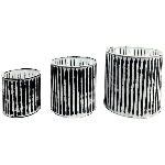 TopfSet/3 ClairBlanc, Metall, 12,5x12,5x12 cm,
