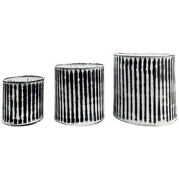 TopfSet/3 ClairBlanc, Metall, 12,5x12,5x12 cm,