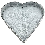HerzTablett Junker, grau, Metall, 22x22x3,5 cm