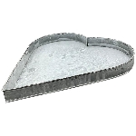 HerzTablett Junker, grau, Metall, 36x35x3 cm