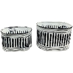 TopfSet/2 ClairBlanc, Metall, 16,5x10,5x10 cm, 20x13,5x13 cm