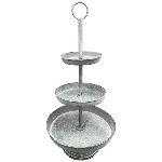 Etagere Junker, grau, Metall, 30x30x61 cm