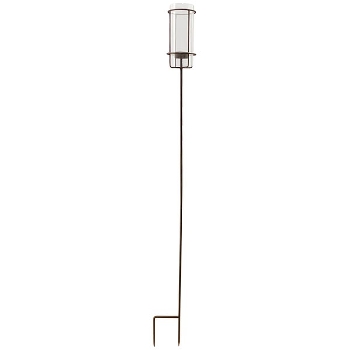 KerzenHalter mit Stab Teal, Metall/Glas, 120 cm