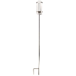 KerzenHalter mit Stab Teal, Metall/Glas, 120 cm