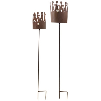 KronenStickSet/2 Tôle, Metall, 15x15x100 cm, 19x19x110 cm