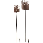KronenStickSet/2 Tôle, Metall, 15x15x100 cm, 19x19x110 cm
