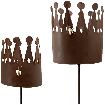KronenStickSet/2 Tôle, Metall, 15x15x100 cm, 19x19x110 cm