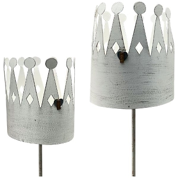 KronenStickSet/2 ClairBlanc, Metall, 15x15x100 cm,
