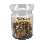 SchmetterlingHänger in Glas Dost, natur, Holz/Glas, 5x1x4 cm