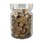 BlumenHänger in Glas Dost, natur, Holz/Glas, 5x1x5,5 cm