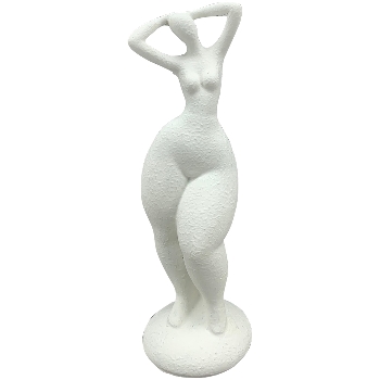 FrauenSkulptur DUR, creme, Polyresin, 16,5x7x13 cm
