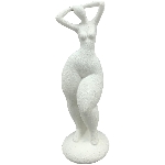 FrauenSkulptur DUR, creme, Polyresin, 16,5x7x13 cm