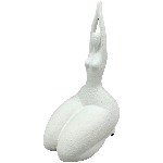 FrauenSkulptur DUR, creme, Polyresin, 16,5x7x13 cm