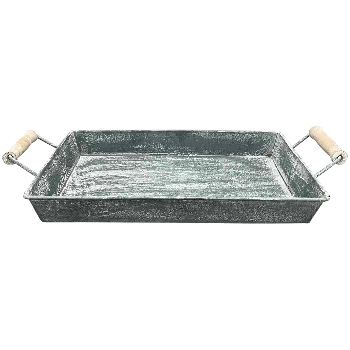 TablettSet/2 Junker, grau, Metall, 35,5x17x5 cm, 37,5x22x6,5 cm