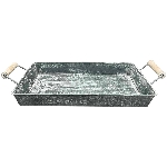 TablettSet/2 Junker, grau, Metall, 35,5x17x5 cm, 37,5x22x6,5 cm