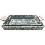 TablettSet/2 Junker, grau, Metall, 35,5x17x5 cm, 37,5x22x6,5 cm
