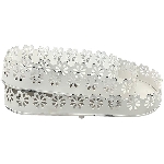 TablettSet/3 ClairBlanc, weiß, Metall, 24,5x9,5x6 cm,