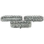 TablettSet/3 Junker, grau, Metall, 24,5x9,5x6 cm